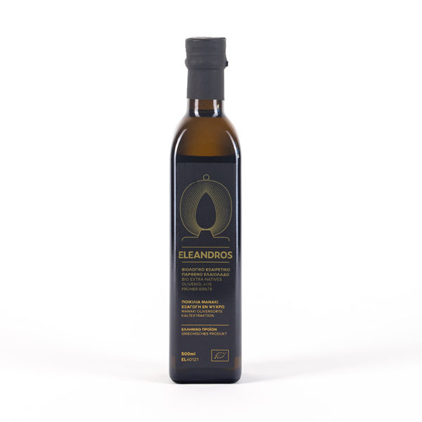 Eleandros natives griechisches Olivenöl Extra vergine 500ml Flasche