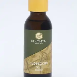 Griechisches Bio-Johanniskrautöl von Holomon mit extra nativem Olivenöl