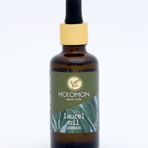 Griechisches Bio-Lorbeer-Öl von Holomon mit extra nativem Olivenöl