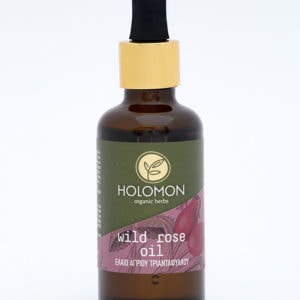 Griechisches Wildrosen-Öl (Hagebutten-Öl) von Holomon mit extra nativem Olivenöl